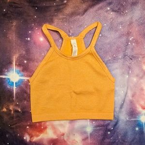 🧡 Balance Athletica Vitality Orange Glow Ribbed Synergy Top Size Small